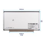 Tela 13.3  HD 40p 1366x768C/ Abas Slim Com Brilho (B133XW01) (LTN133AT28-B01)