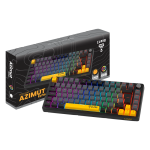 Teclado Desktop Mecânico C/ Fio Azimut Echo 75% Cinza/Preto Clanm