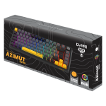 Teclado Desktop Mecânico C/ Fio Azimut Echo 75% Cinza/Preto Clanm