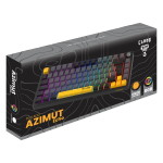 Teclado Desktop Mecânico C/ Fio Azimut Echo 75% Cinza/Preto Clanm