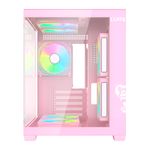Gabinete Gamer Candy Grodd Com 5 Fans Micro-ATX Rosa Clanm