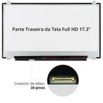 Tela 17.3 Full HD 30p 1920X1080 C/ Abas (LP173WF4 SP D1)