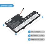 Bateria Lenovo 11.34/11.4v 51/52.5w 4500/4650mAh IdeaPad S340 (BB11-LES340)