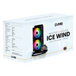 Water Cooler 240mm ICE WIND C/Display ARGB CLANM Preto
