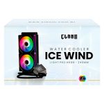 Water Cooler 240mm ICE WIND C/Display ARGB CLANM Preto
