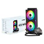 Water Cooler 240mm ICE WIND C/Display ARGB CLANM Preto