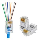 Conector Rj45 Cat5e Vazado