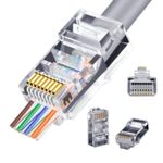 Conector Rj45 Cat5e Vazado