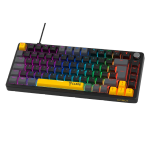 Teclado Desktop Mecânico C/ Fio Azimut Nova 75% Preto/Cinza Clanm