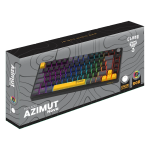 Teclado Desktop Mecânico C/ Fio Azimut Nova 75% Preto/Cinza Clanm