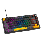 Teclado Desktop Mecânico C/ Fio Azimut Nova 75% Preto/Cinza Clanm
