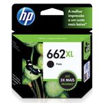 Tinta Cartucho HP 662 XL Preto 6,5ml