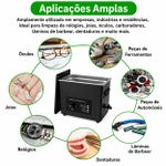 Banheira Ultrassônica Cuba de Limpeza 10L Preto 220v Unmui