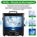 Banheira Ultrassônica Cuba de Limpeza 10L Preto 220v Unmui