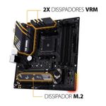 Placa Mae AM4 B550M-PLUS TUF Gaming AMD mATX DDR4 RGB NVMe DP HDMI Asus 