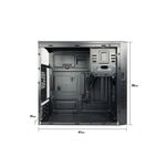 Gabinete S/ Fonte Micro ATX ITX Preto TCN