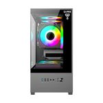 Gabinete Gamer Night Megalon Com 3 Fans Micro-ATX Preto Clanm