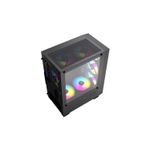 Gabinete Gamer Stratus Glass Micro-ATX ITX Preto Acegeek S/Fan