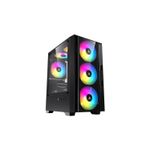 Gabinete Gamer Stratus Glass Micro-ATX ITX Preto Acegeek S/Fan