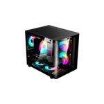 Gabinete Gamer Night Rodan Com 5 Fans Micro-ATX Preto Clanm