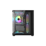 Gabinete Gamer Night Rodan Com 5 Fans Micro-ATX Preto Clanm