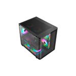 Gabinete Gamer Night Rodan Com 5 Fans Micro-ATX Preto Clanm