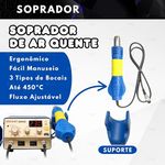 Estação De Solda Retrabalho Soprador Ar Quente 886D Yaxun