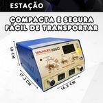 Estação De Solda Retrabalho Soprador Ar Quente 886D Yaxun