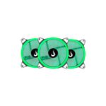 Fans Ventoinha Rise Mode RGB 4pin 12cm C/Controle Preto Kit c/3