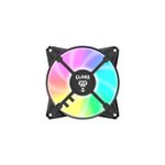 Fan Ventoinha Eurus RGB 120mm Molex 4pin Ventoinha Preto Clanm