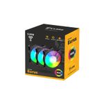Fan Ventoinha Eurus RGB 120mm Molex 4pin Ventoinha Preto Clanm