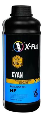 Tinta HP Corante Universal X-Full Ultra 1L Ciano