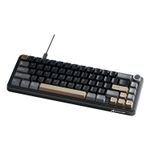 Teclado Desktop Mecânico S/Fio X66 65% Bluetooth 2.4g Attack Shark Star Black