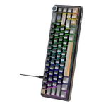 Teclado Desktop Mecânico S/Fio X66 65% Bluetooth 2.4g Attack Shark Star Black