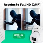 Camera Dome 2mp 30m 1080p 2.8mm VIPC 1230D G2 H.265 Intelbras