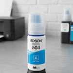 Tinta Epson T504 Ciano 70ml
