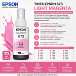 Tinta Epson T673 Magenta Claro 70ml