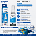 Tinta Epson T673 Ciano 70ml