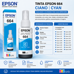 Tinta Epson T664 Ciano 70ml