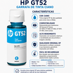 Tinta HP GT52 Ciano 70ml