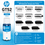 Tinta HP GT52 Ciano 70ml