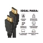 Cabo HDMI Macho x HDMI Macho 2.0 4K 60Hz
