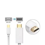 Cabo Mini DisplayPort x HDMI Macho 1,5-1,8m
