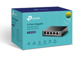 Switch 5pt PoE Gigabit TL-SG1005P 10/100/1000 Mbps C/4pt PoE 65w Tp-Link