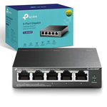 Switch 5pt PoE Gigabit TL-SG1005P 10/100/1000 Mbps C/4pt PoE 65w Tp-Link