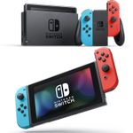 Nintendo Switch com Joy-Cons Neon Azul e Vermelho Tela LCD de 6,2 polegadas