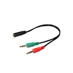 Cabo Adaptador P3 Fêmea X 2 Macho P2  X-Cell