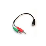 Cabo Adaptador P3 Fêmea X 2 Macho P2  X-Cell