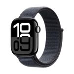 Apple Watch Series 10 (GPS) 42mm Jet Black Aluminum Ink Sport Loop A2997 S/M GPS