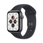 Apple Watch SE (GPS) 44mm Space Gray Aluminum Midnight Sport Band GPS